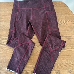 lululemon athletica Maroon/Deep Wine High-Rise Leggings